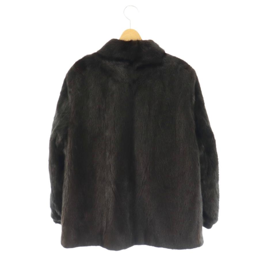 サガミンク SAGA MINK ファーコート ミンク ショートコート 15 ダーク