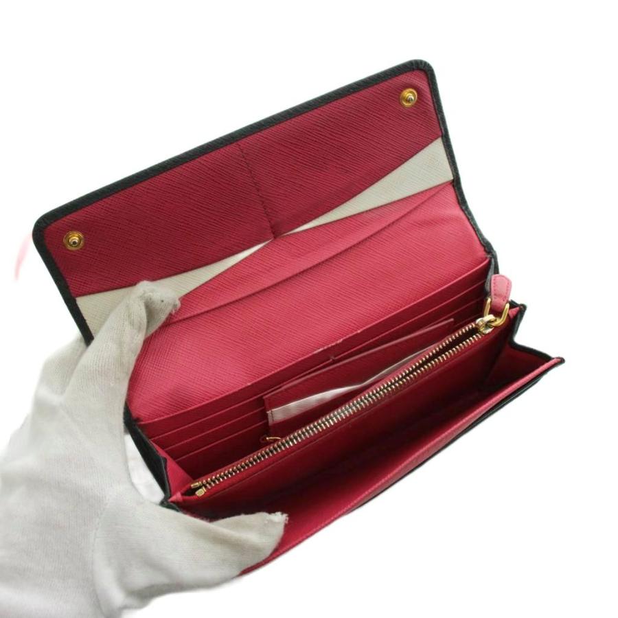 PRADA（プラダ） サフィアーノ 長財布 二つ折り 小銭入れ レザー 黒 
