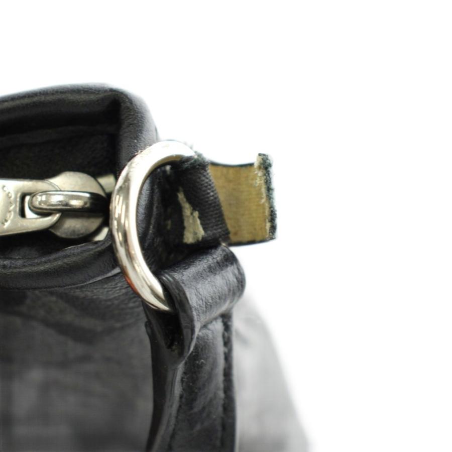 COACH（コーチ） シグネチャー ショルダーバッグ ロゴ PVC レザー 黒