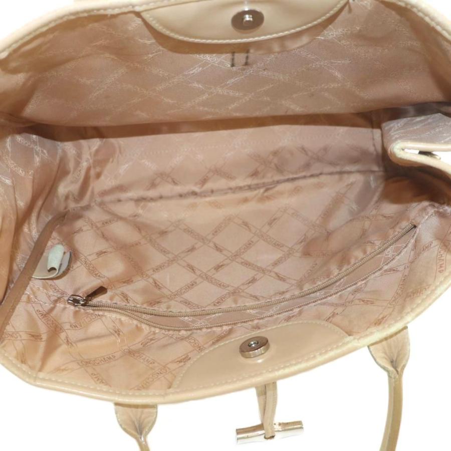 美品✨ロンシャン トートバッグ レディース ロゾ ブラウン レザー A4 通勤 LONGCHAMP（ロンシャン） ロゾ トートバッグ レザー ベージュ /MI