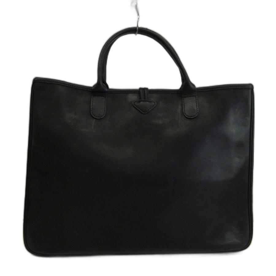 LONGCHAMP ロンシャン ロゾ ハンドバッグ レザー ブラック A収納可 LONGCHAMP（ロンシャン） ロゾ ハンドバッグ トートバッグ 牛革 レザー
