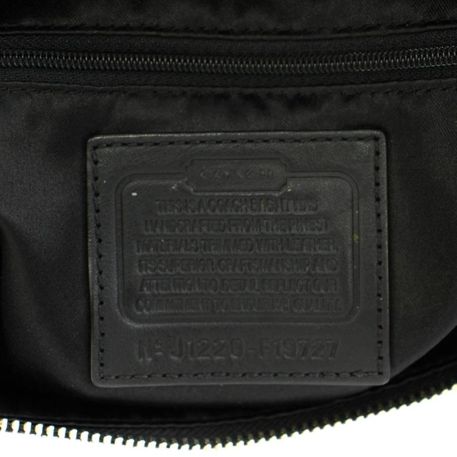 COACH（コーチ） シグネチャー ショルダーバッグ レザー キャンバス 黒