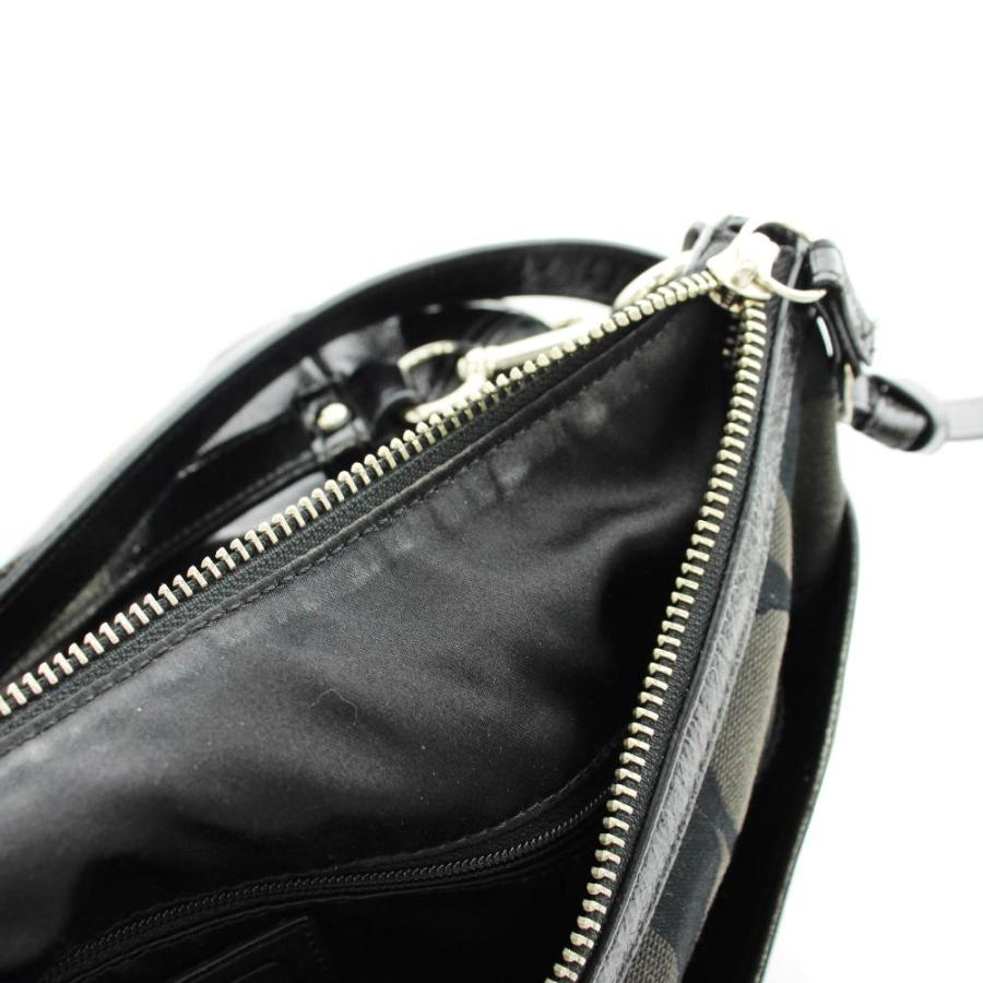 COACH（コーチ） シグネチャー ショルダーバッグ レザー キャンバス 黒