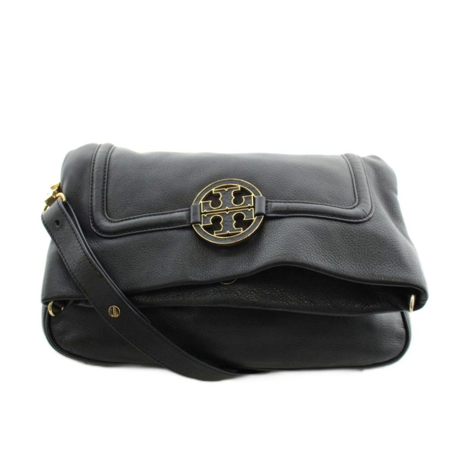 TORY BURCH（トリーバーチ） ショルダーバッグ ロゴ レザー 黒 