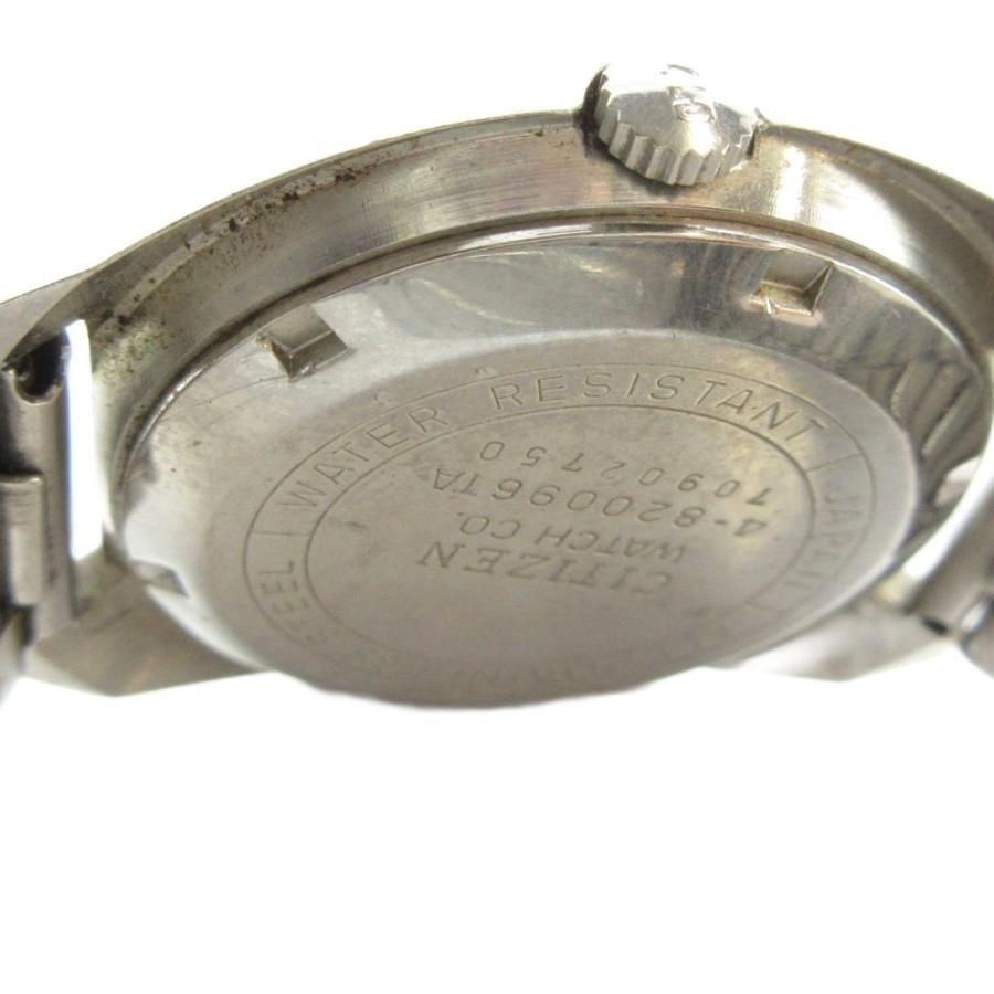 自動巻 シルバー文字盤 アナログ メンズ クリーンファクトリー シチズン CITIZEN 4-820096 腕時計 ウォッチ 自動巻き カレンダー付き