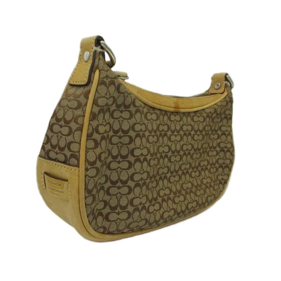 COACH（コーチ） ショルダーバッグ キャンバス レザー シグネチャー