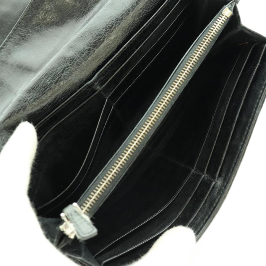 miu miu（ミュウミュウ） マテラッセ 長財布 レザー 黒 ブラック /SS