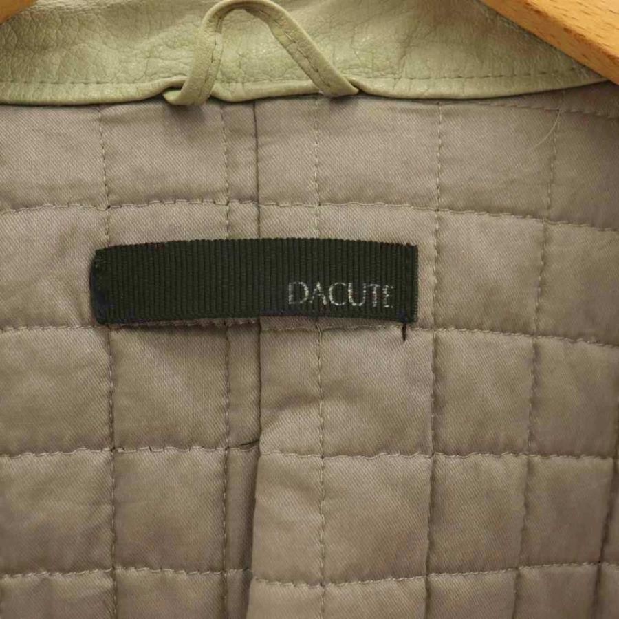 R*様 【中古】DACUTE ライダースジャケット グレージュ　48 ダクテ DACUTE ライダースジャケット レザー 革ジャン 48 グリーン /CX