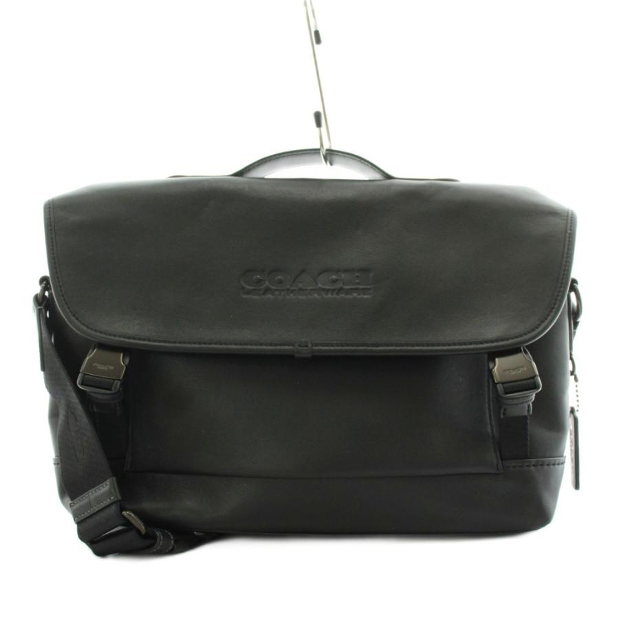 COACH（コーチ） ショルダーバッグ ロゴ レザー 黒 ブラック C2292