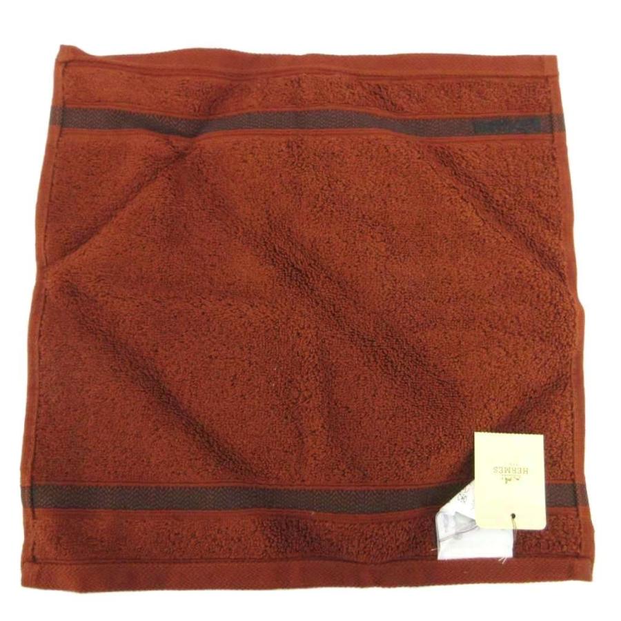 エルメス　タオル HERMES（エルメス） 未使用品 カレ タオル シェブロン ハンドタオル