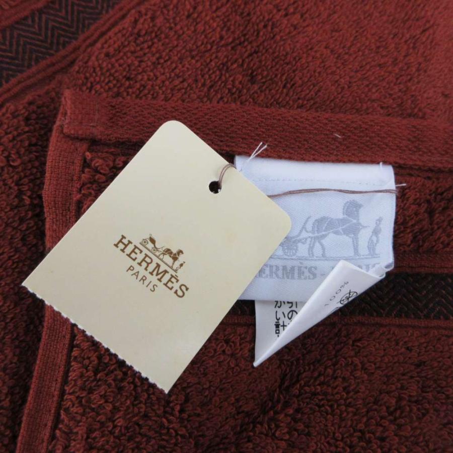 HERMES（エルメス） 未使用品 カレ タオル シェブロン ハンドタオル