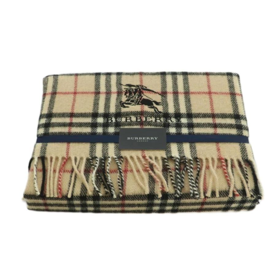 ✨未使用✨バーバリー ノバチェック　ウール　ひざ掛け　ブランケット　ベージュ BURBERRY（バーバリー） ひざ掛け ウール ノバチェック柄 65×120cm