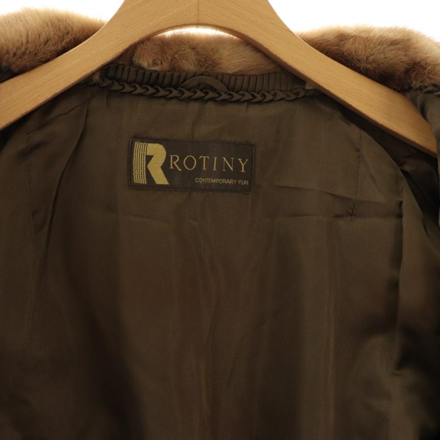 ロティニー ROTINY ファーコート ミンクファー 毛皮 ミドル丈 アウター 9 ベージュ /NR ■OS ■GY18 レディース_5