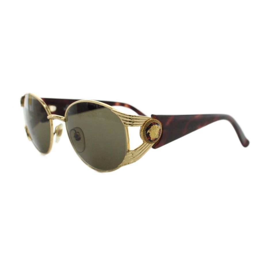 GIANNI VERSACEゴールドメドゥーサ べっ甲サングラス 度無し ジャンニヴェルサーチ ヴェルサーチェ GIANNI VERSACE サングラス