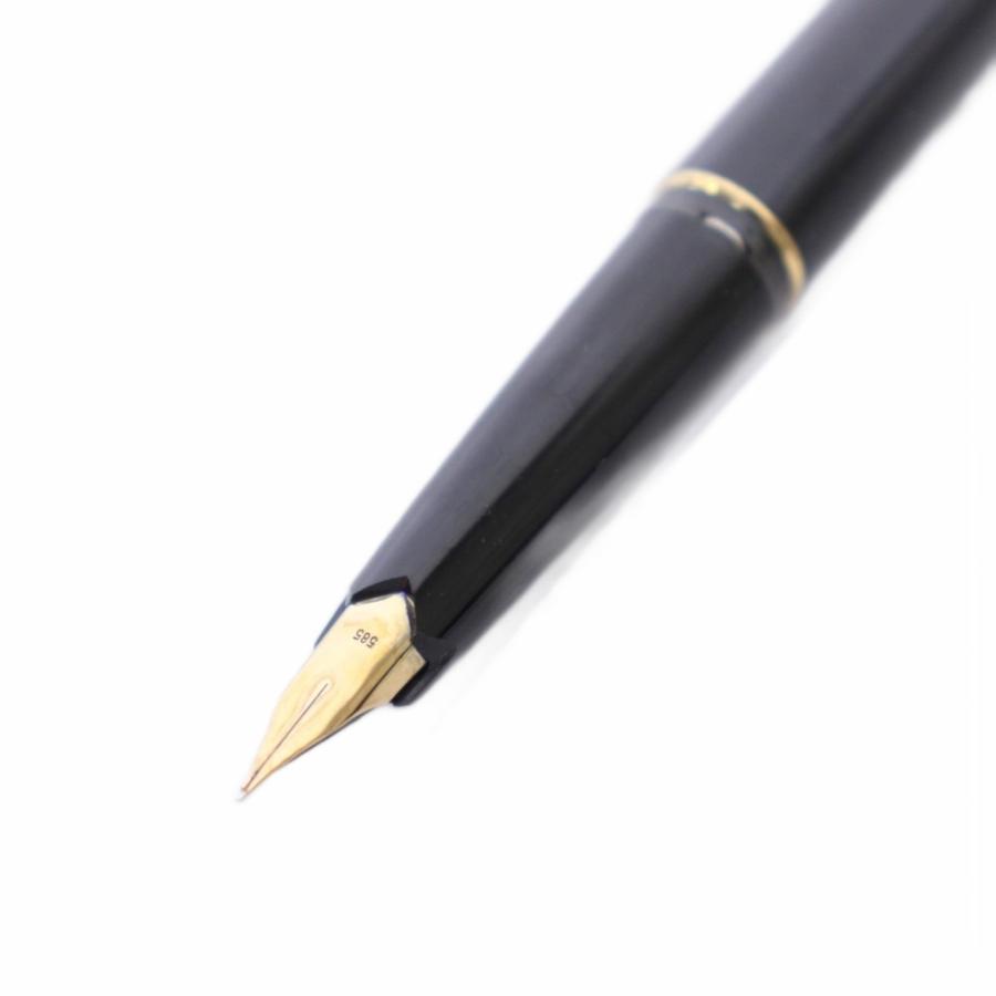 モンブラン MONT BLANC 万年筆 ペン先585 14K 黒 ブラック /TK □GY11