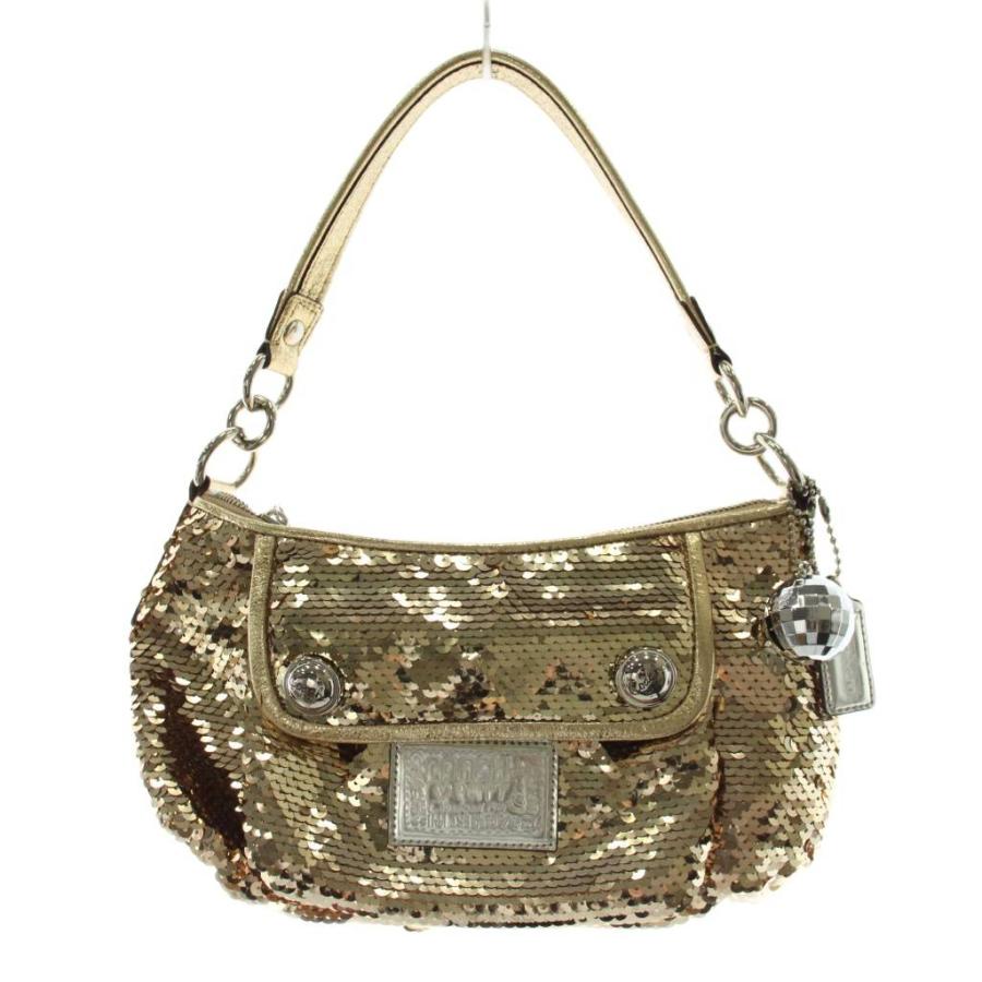 【希少】COACH コーチ　ハンドバッグ　ショルダーバッグ　ポーチ　スパンコール COACH（コーチ） ハンドバッグ ショルダーバッグ スパンコール ロゴ
