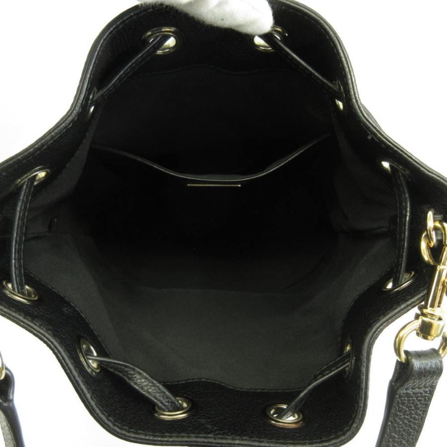 FURLA（フルラ） ショルダーバッグ 巾着バッグ レザー ロゴ ゴールド