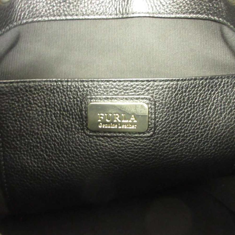 FURLA（フルラ） ショルダーバッグ 巾着バッグ レザー ロゴ ゴールド