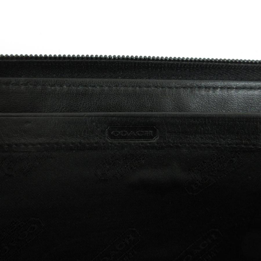 COACH（コーチ） 長財布 PVC レザー ラウンドファスナー シグネチャー