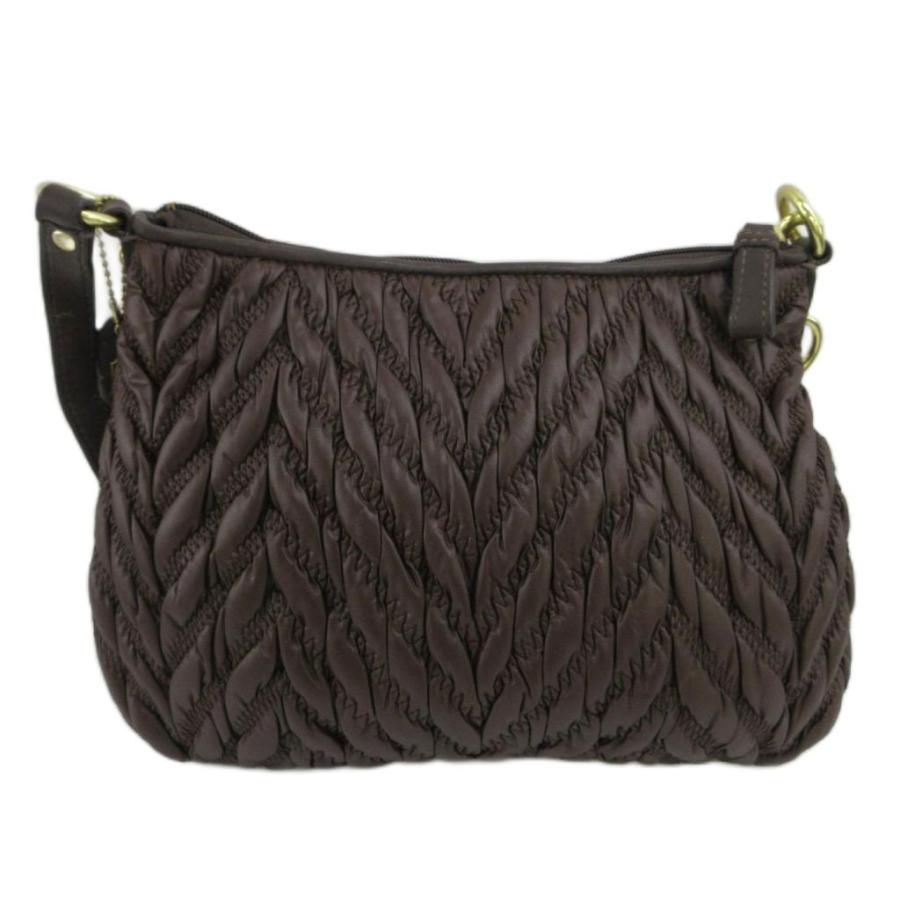 【美品】coach、コーチ、ブラックレザーキルティングゴールドショルダーバッグ COACH（コーチ） ショルダーバッグ レザー シェブロンキルティング