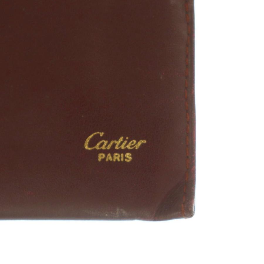 Cartier（カルティエ） カードケース レザー マストライン ワイン