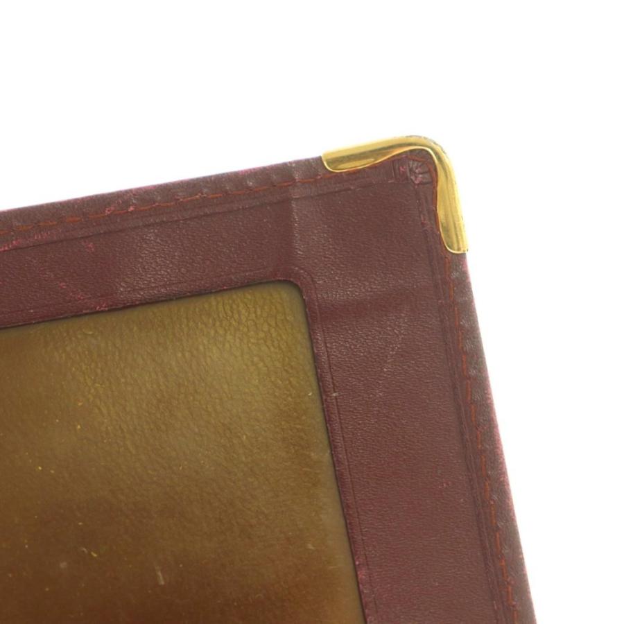 Cartier（カルティエ） カードケース レザー マストライン ワイン