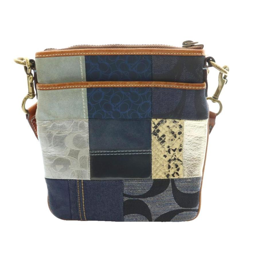 COACH（コーチ） ショルダーバッグ パッチワーク シグネチャー デニム