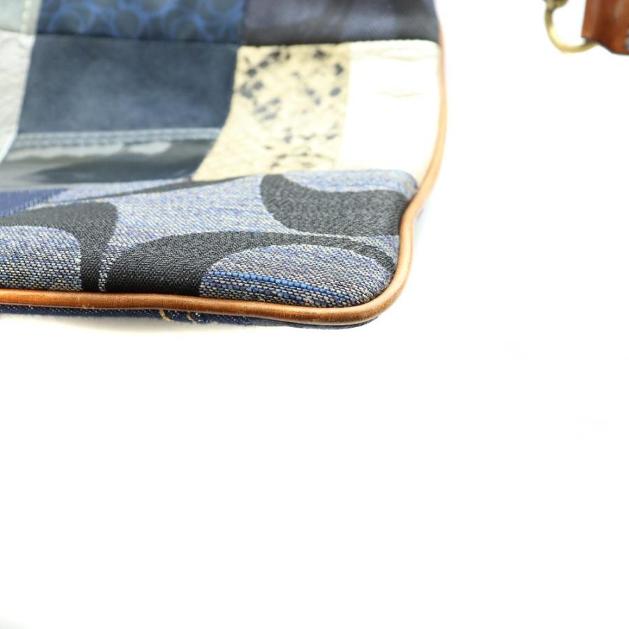 COACH（コーチ） ショルダーバッグ パッチワーク シグネチャー デニム