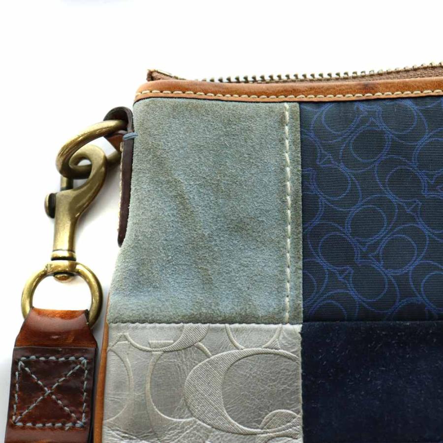 COACH（コーチ） ショルダーバッグ パッチワーク シグネチャー デニム