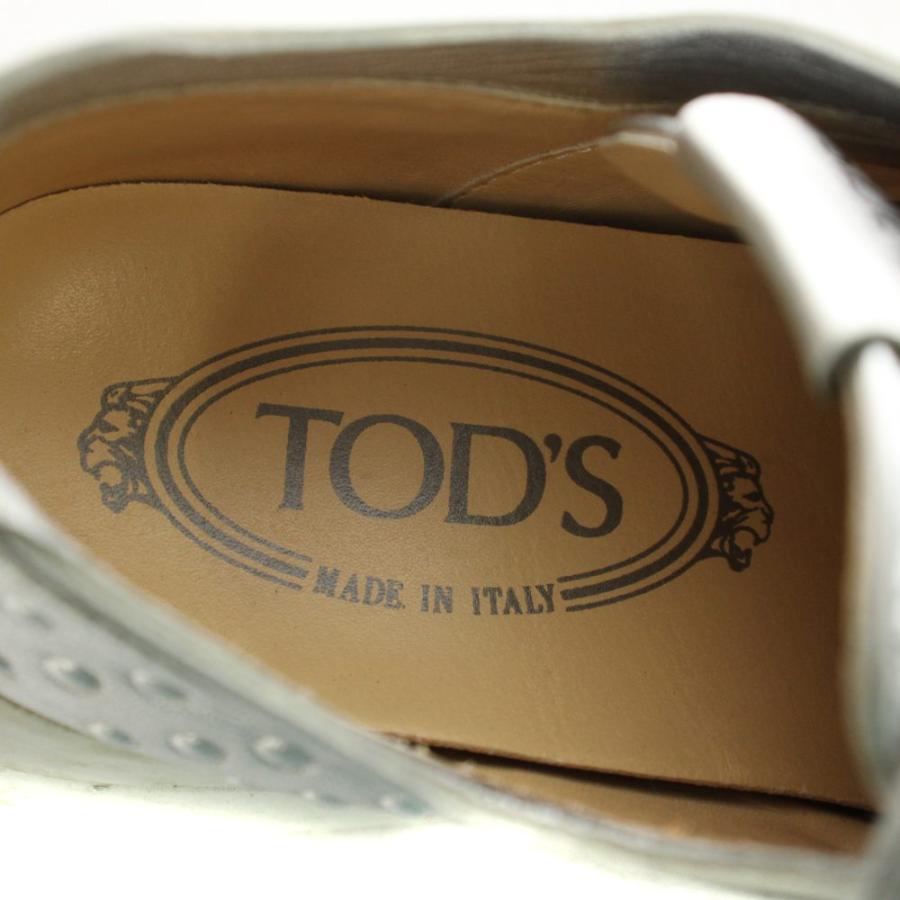 専用　TOD'S トッズ TOD'S スニーカー シューズ ロゴ レザー 35 シルバー色 /AN12