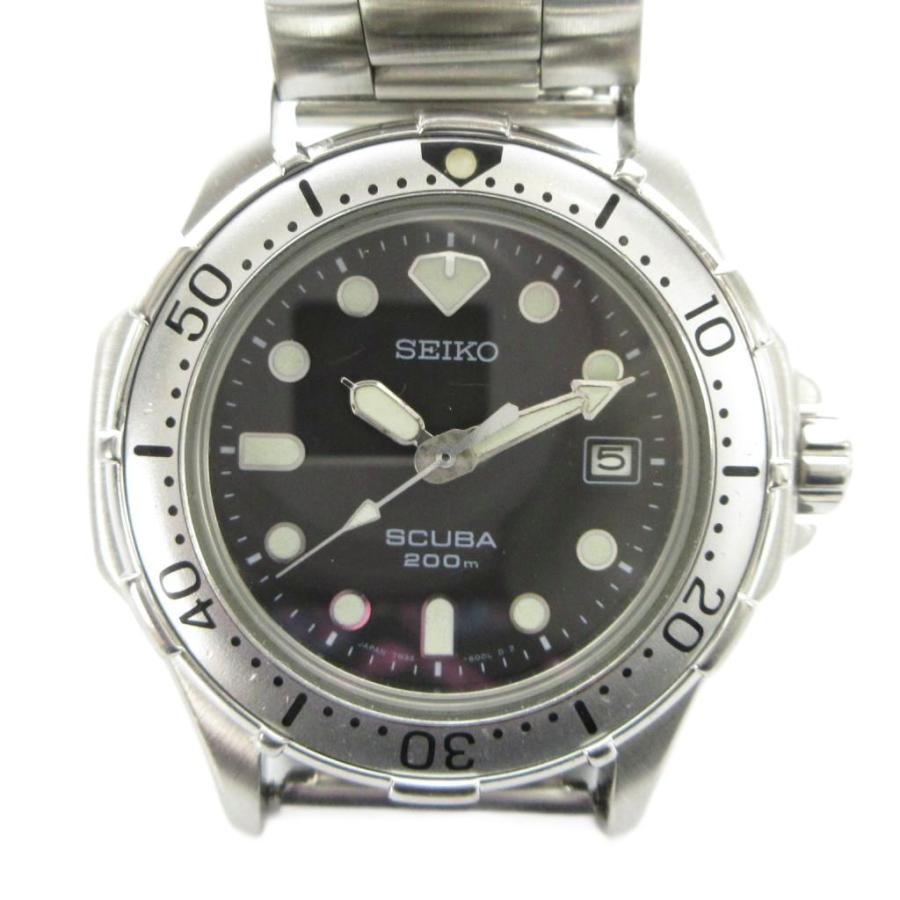 セイコー SEIKO ジャンク品 7N35-6000 SCUBA 腕時計 クォーツ ウォッチ