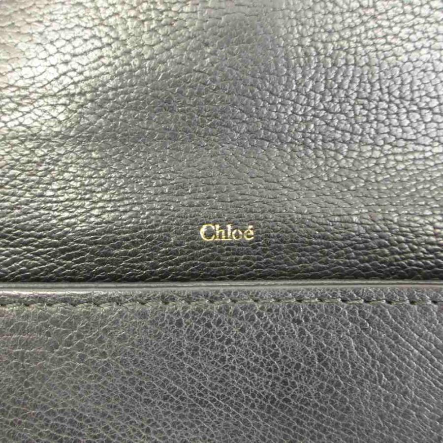 Chloe（クロエ） 長財布 二つ折り レザー 南京錠 カデナ 鍵 スタッズ