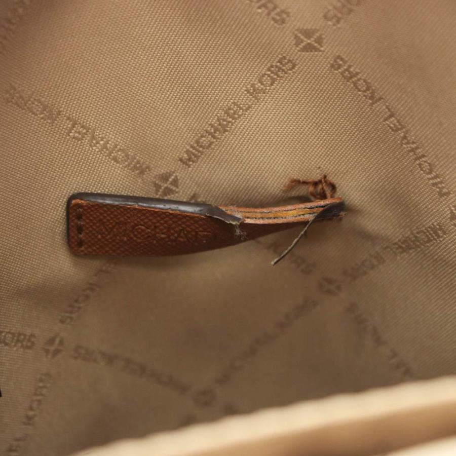 マイケルコース MICHAEL KORS ショルダーバッグ MK柄 総柄 レザー 茶色