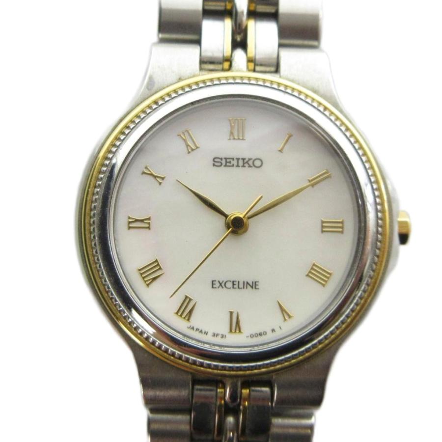 セイコー SEIKO 3F31-0030 EXCELINE エクセリーヌ 腕時計 クォーツ