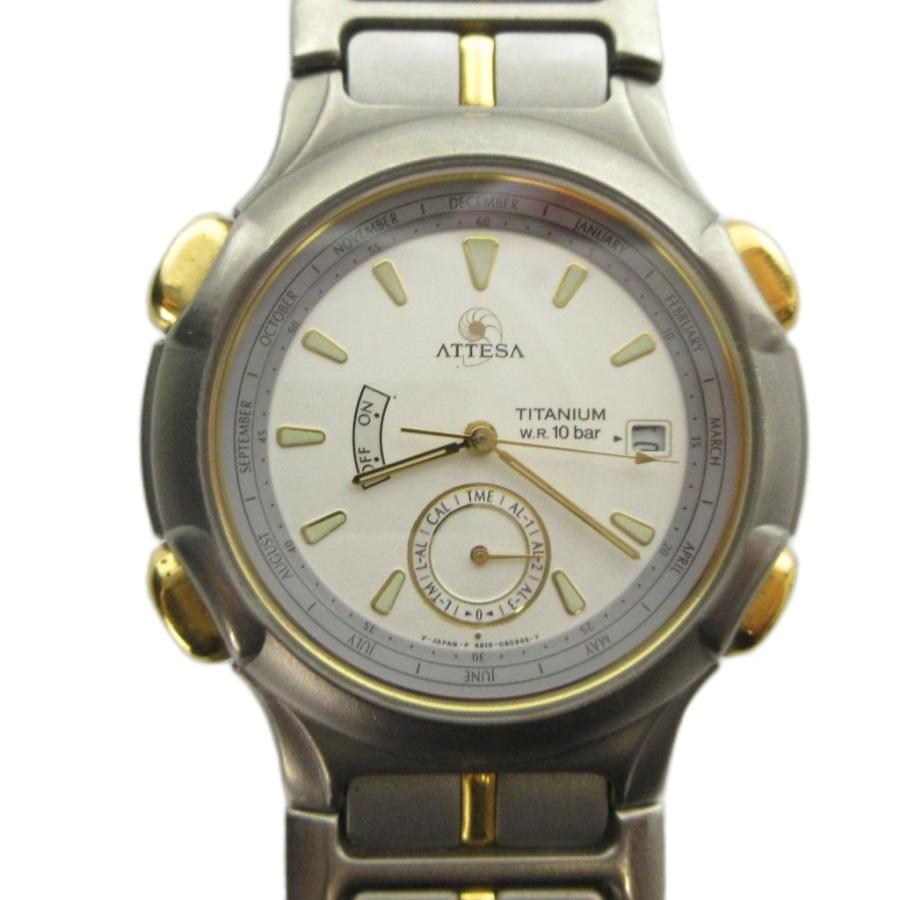 シチズン CITIZEN ジャンク品 アテッサ 6810-G80426 腕時計 ウォッチ 