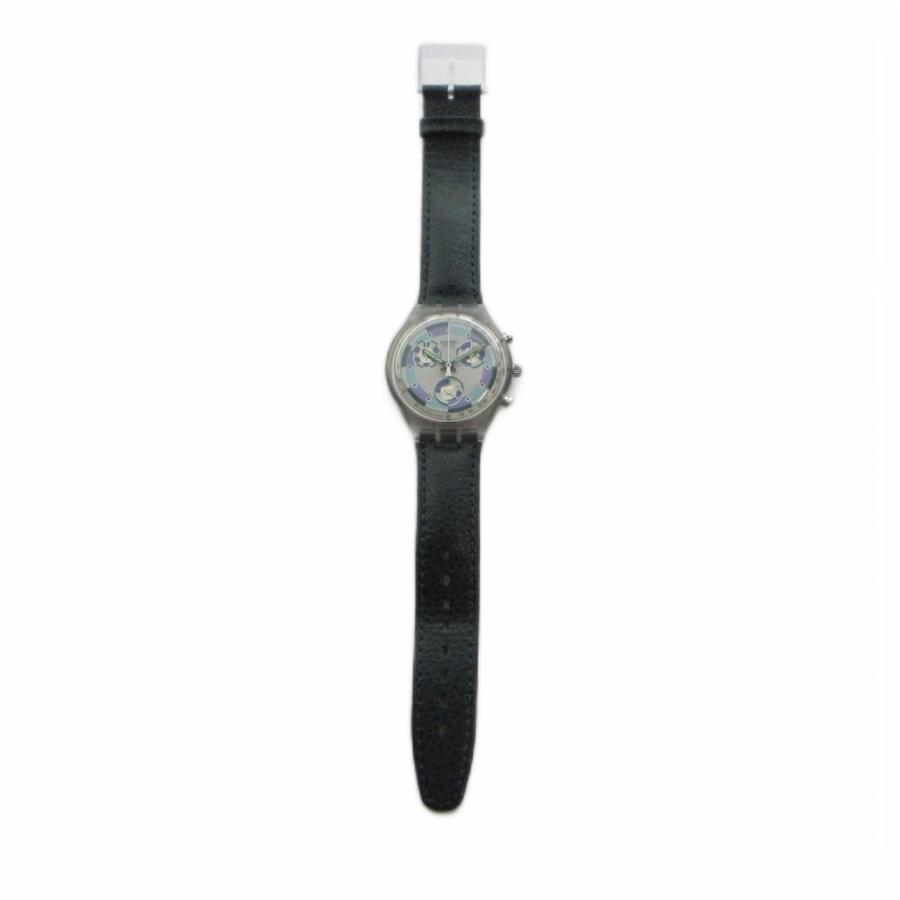 スウォッチ SWATCH 腕時計 ウォッチ クォーツ レザーベルト クロノ