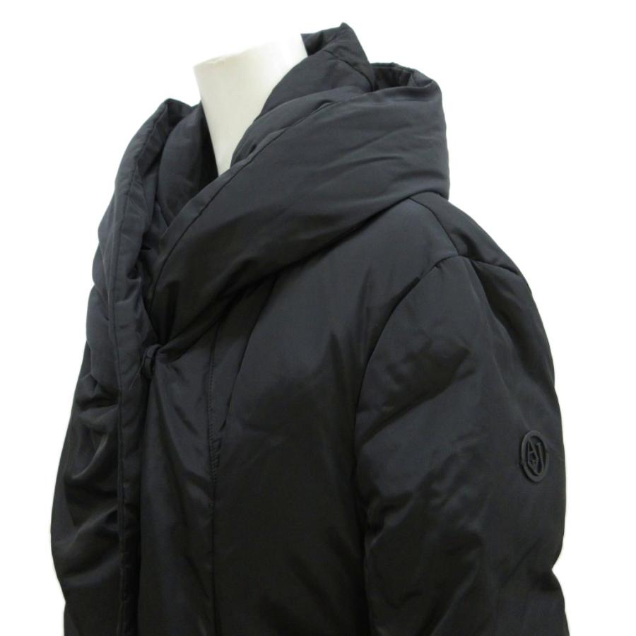 アルマーニ ジーンズ ARMANI JEANS ダウンコート 40 黒 ブラック 長袖