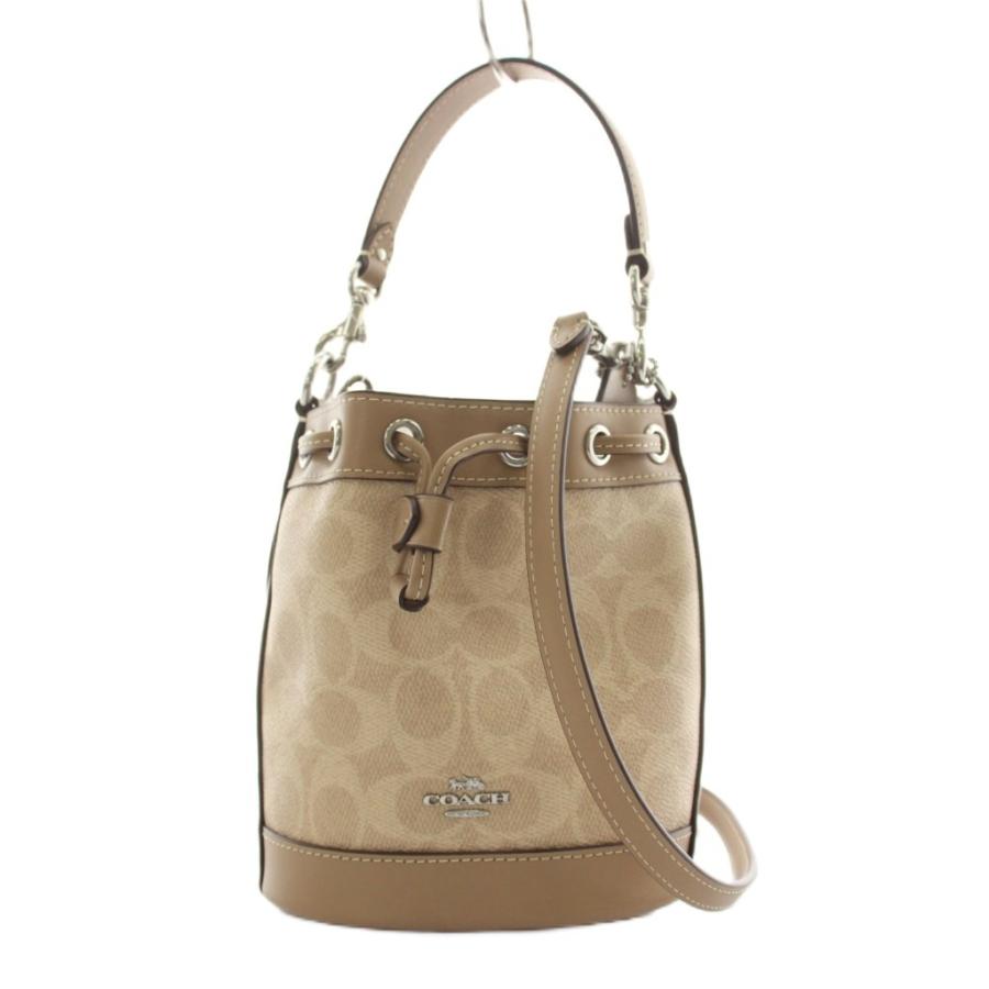 COACH（コーチ） 未使用品 ミニバケット シグネチャー ハンドバッグ 