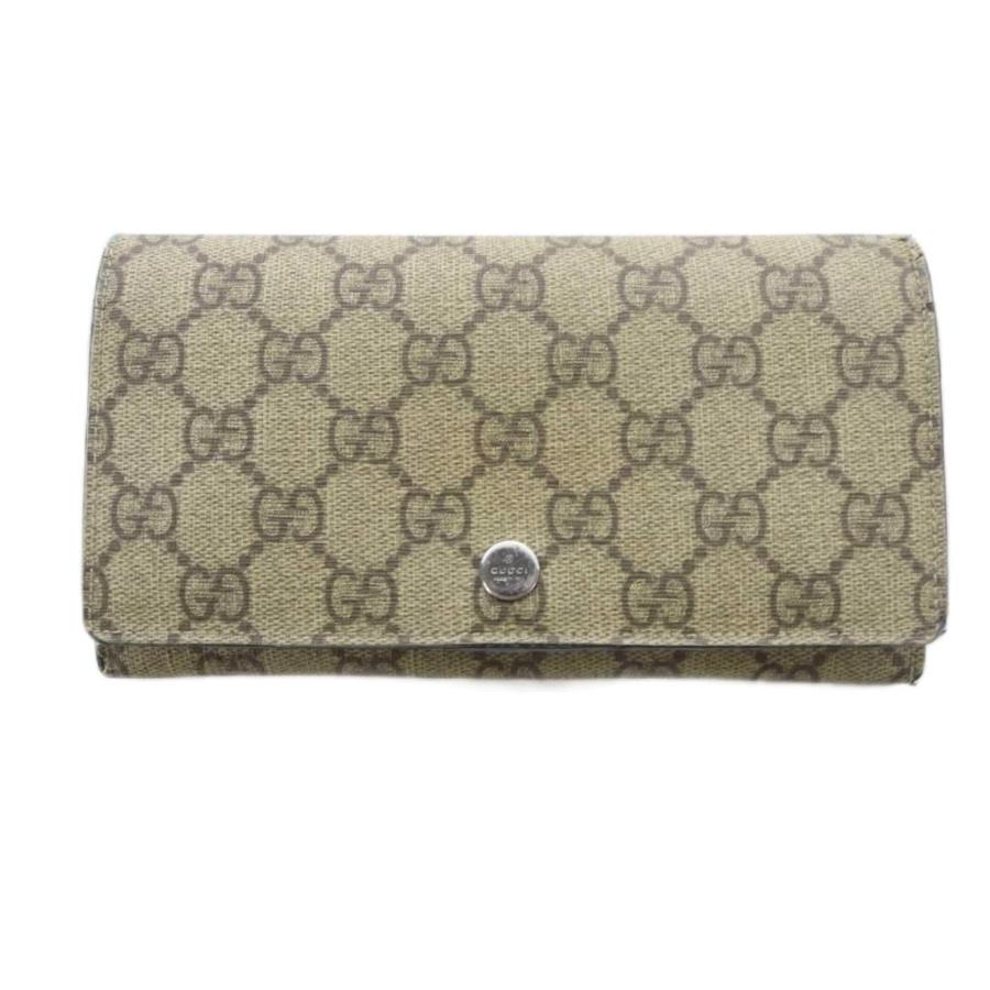GUCCI（グッチ） 長財布 小銭入れあり 二つ折り財布 PVC レザー GG 