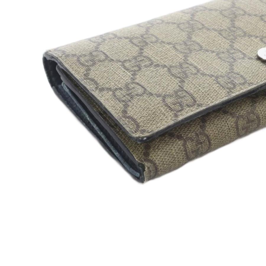 GUCCI（グッチ） 長財布 小銭入れあり 二つ折り財布 PVC レザー GG 