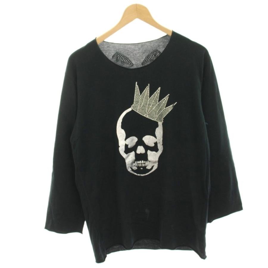 lucien pellat-finet 長袖　Tシャツ　カットソー　M 黒 ルシアンペラフィネ LUCIEN PELLAT-FINET Tシャツ カットソー 長袖