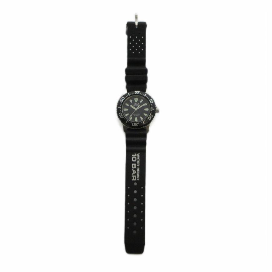 シチズン CITIZEN Q&Q 2035 腕時計 ウォッチ クォーツ 黒文字盤