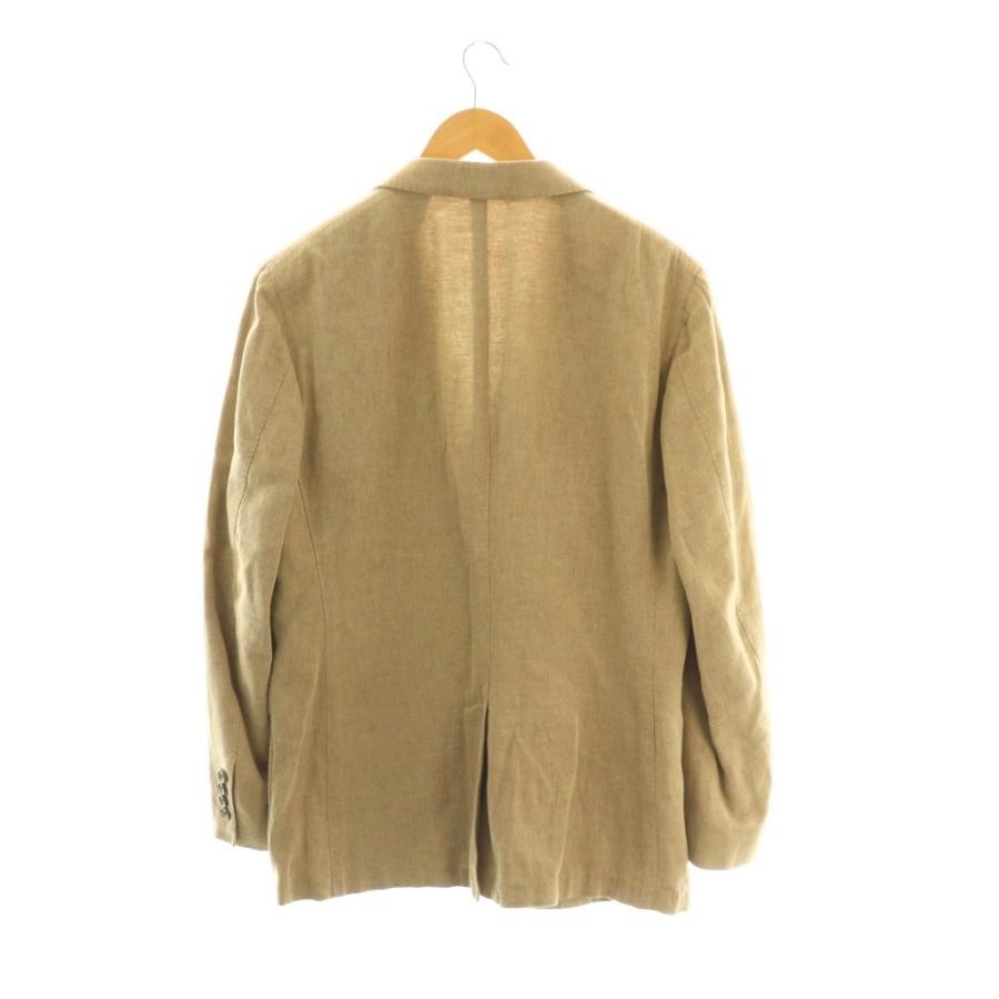 パパス Papas D0428FJ 108 テーラードジャケット ブレザー リネン混 M 