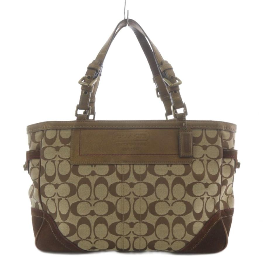 COACH（コーチ） トートバッグ シグネチャー キャンバス レザー 