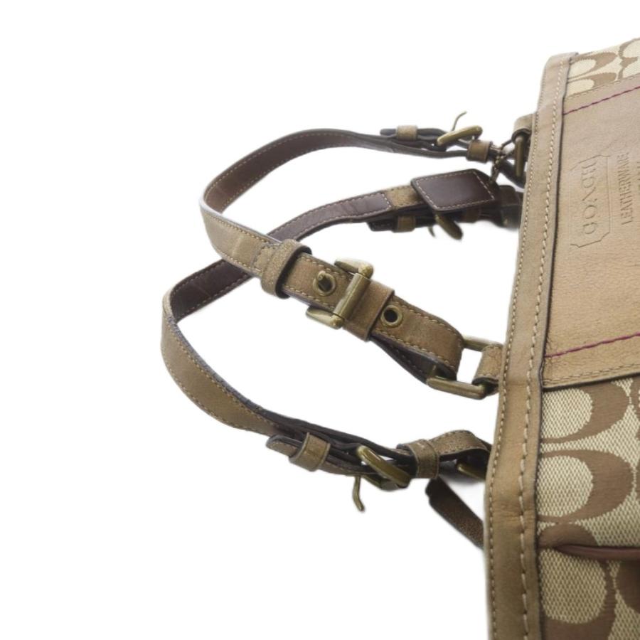 COACH（コーチ） トートバッグ シグネチャー キャンバス レザー 