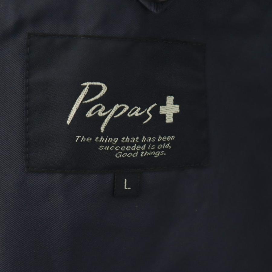 パパス Papas ナイロンジャケット 総裏地 L ネイビー D048CFJ008 /DO