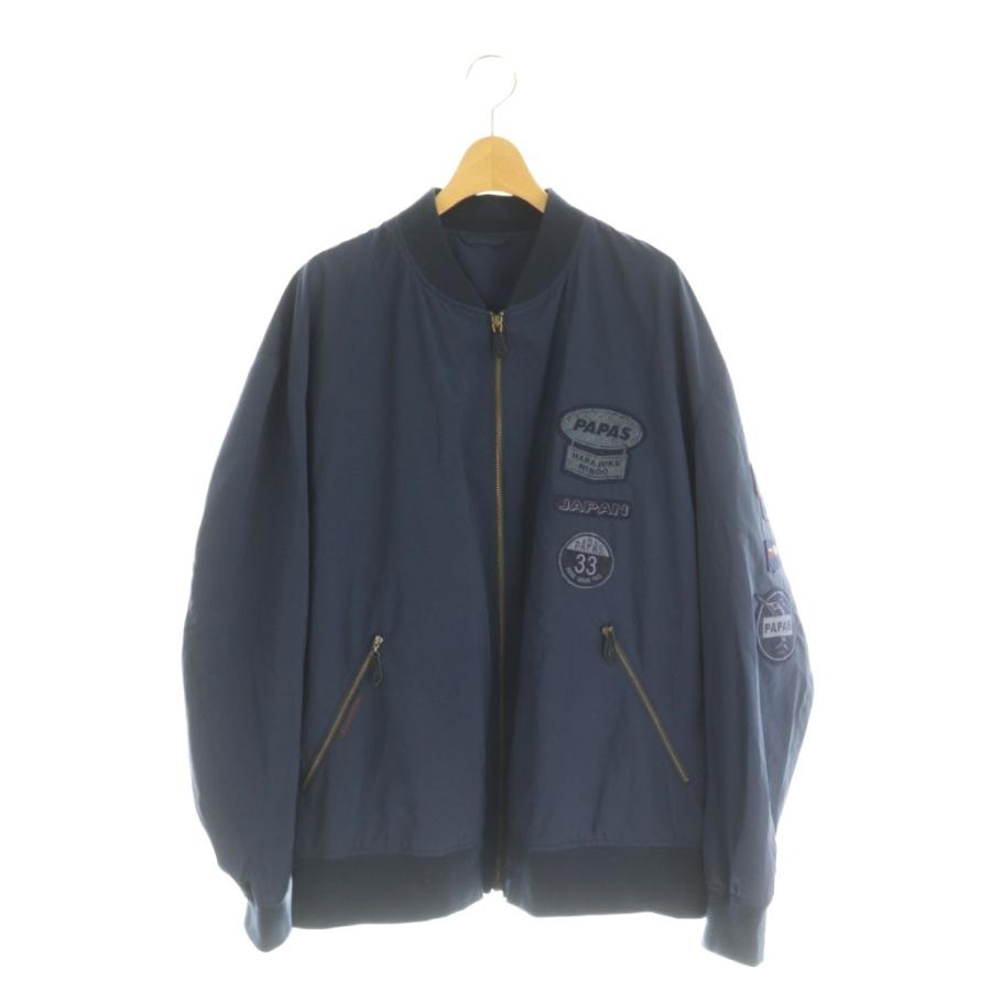 パパス Papas ジャケット ブルゾン 52 LL 紺 D0494F JM004 /MI □GY11 