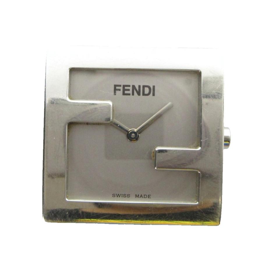 FENDI シルバー スクエアフェイス 時計 FENDI 腕時計 スモセコ
