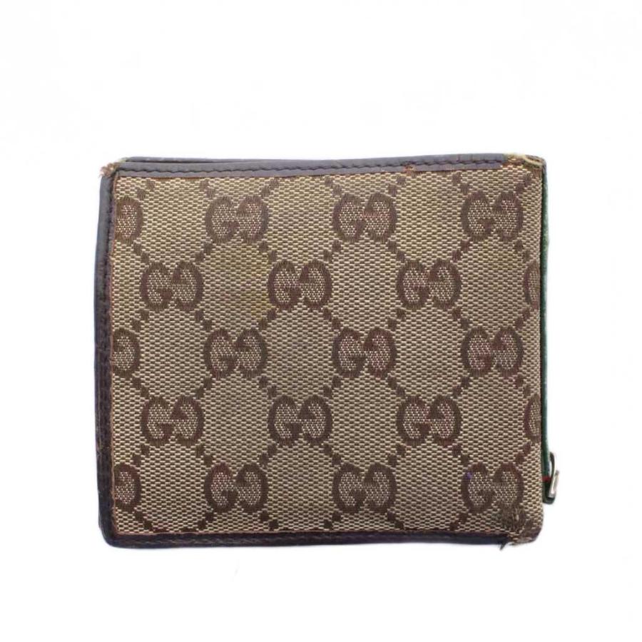 GUCCI（グッチ） 財布 二つ折り 小銭入れ 札入れ 茶色 ブラウン