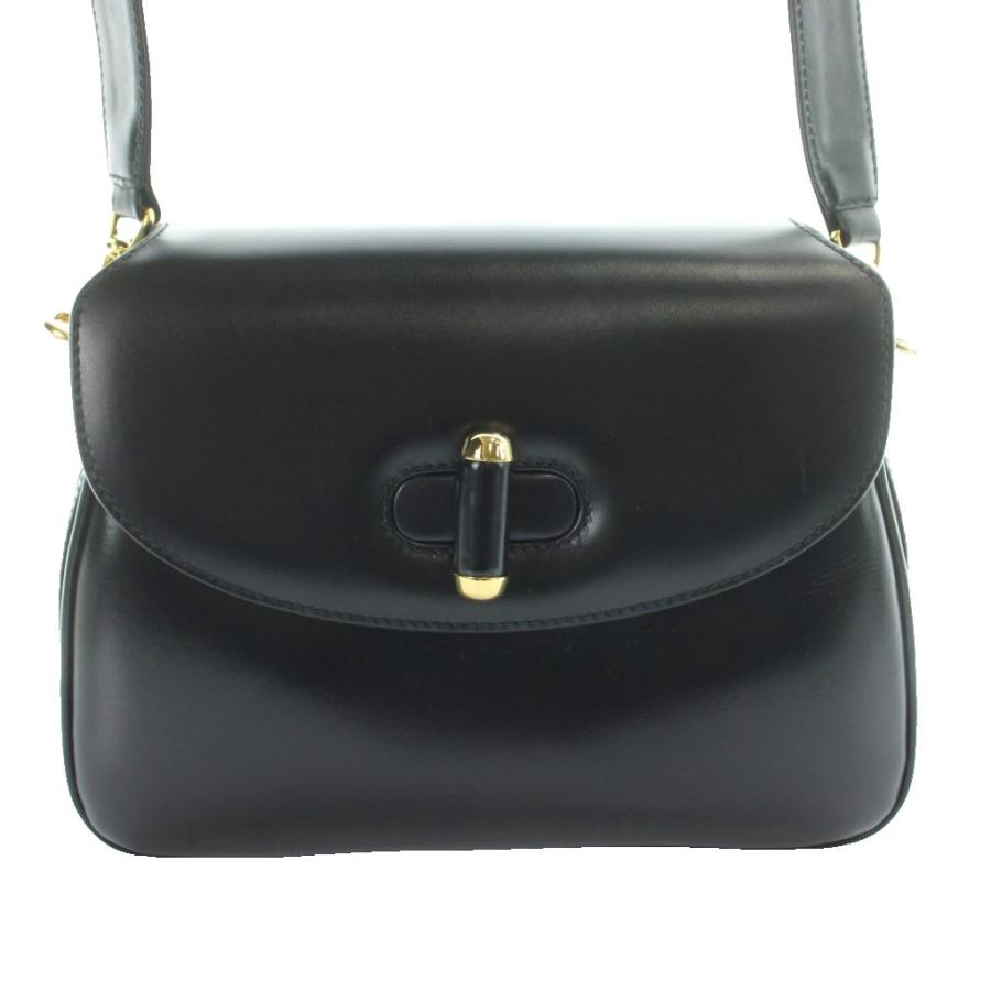 GUCCI OLD GUCCI 70s 総革 インターロッキングGショルダー 黒 GUCCI